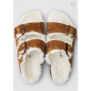 New BIRKENSTOCK Arizona ShearlingSuede Leather size EU36